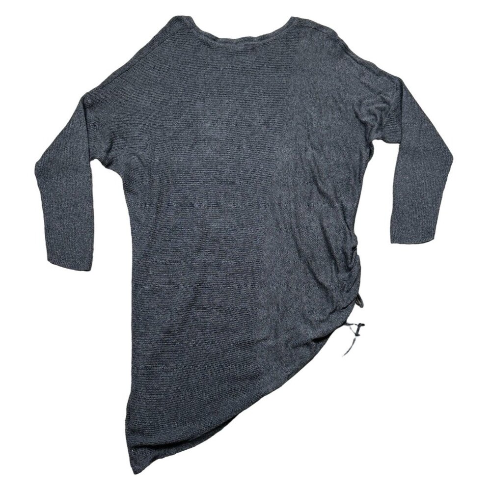 Maurices Womens Size 1 Gray Asymmetrical Knit Sweater Dress Tunic Top XL Knit - Picture 8 of 16